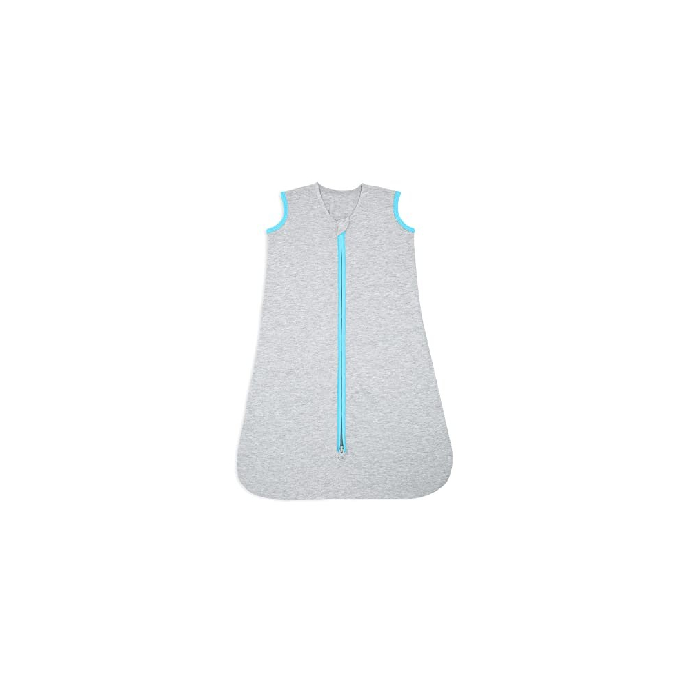 Baby Sleeping Bag | 1 TOG SleepSack | 100% Cotton, Grey Sleeping Sack For Newborn Babies | Easy Zip Access Nappy Change | Unisex, Boys & Girls, 0-6