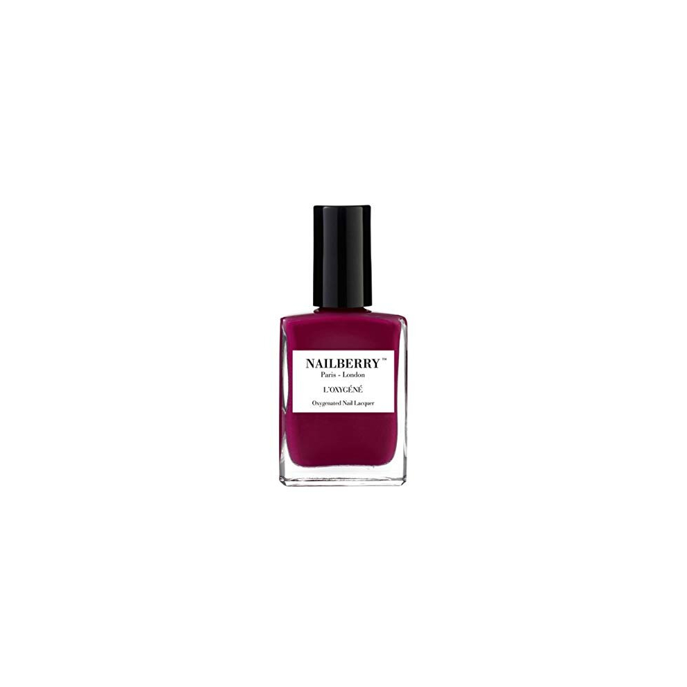 L'Oxygéné Oxygenated Nail Lacquer | Raspberry, 15 ml | Polish for a Healthier Manicure & Long Lasting Colour | 12-Free, Vegan, Halal, Cruelty &