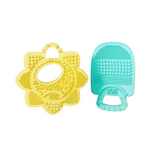 Sunny Soothers 2pk Multi-Textured BPA Free Baby Teethers in Cute Sun and Popsicle Shapes, Ages 3 Months+