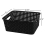 6-Pack Plastic Storage Baskets, Weave Basket, Black 2