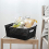 6-Pack Plastic Storage Baskets, Weave Basket, Black 4