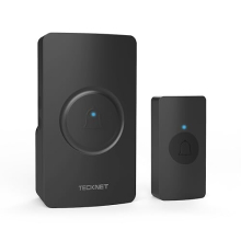 Wireless Doorbell, Door Bells Cordless Plug in IP65 Waterproof Doorbell Battery Operated Button with up to 1300ft Range,4-Level Volume, 38 Chimes &