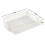 Plastic Office Paper Storage Baskets, Stacking Storage Baskets Trays, 6 Packs White 2