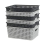 6-Pack Plastic Storage Baskets, Weave Basket Organizer 7