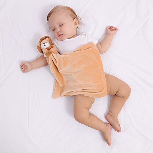 Apricot Lamb Κίτρινος Λιοντάρι Μωρού Κουβέρτα Ασφαλείας 13 Ιντσών 2