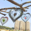 Stainless Steel Garden Wind Spinner Hanging Kinetic Wind Sculpture Garden Decor For Indoor Outdoor, Silver-8inch 2