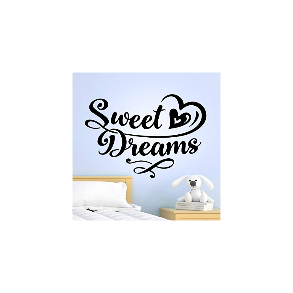 Wall4stickers Sweet Dreams Bedroom Wall Sticker Art Stickers Quotes Vinyl Home Decal Quote Room Kid Kitchen Decor Removable Writing Design Dream Diy Transfers