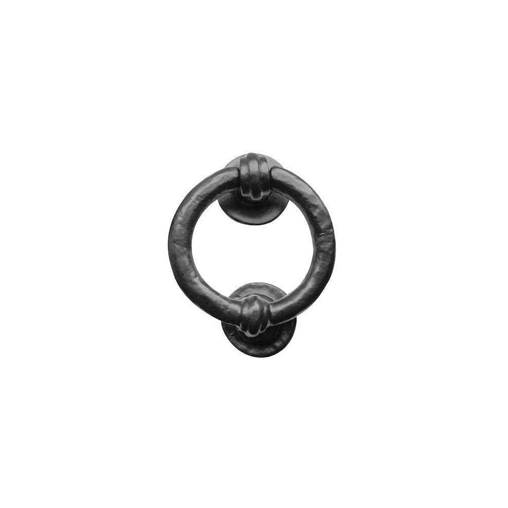 Iron Black Antique Ring Door Knocker 102Mm