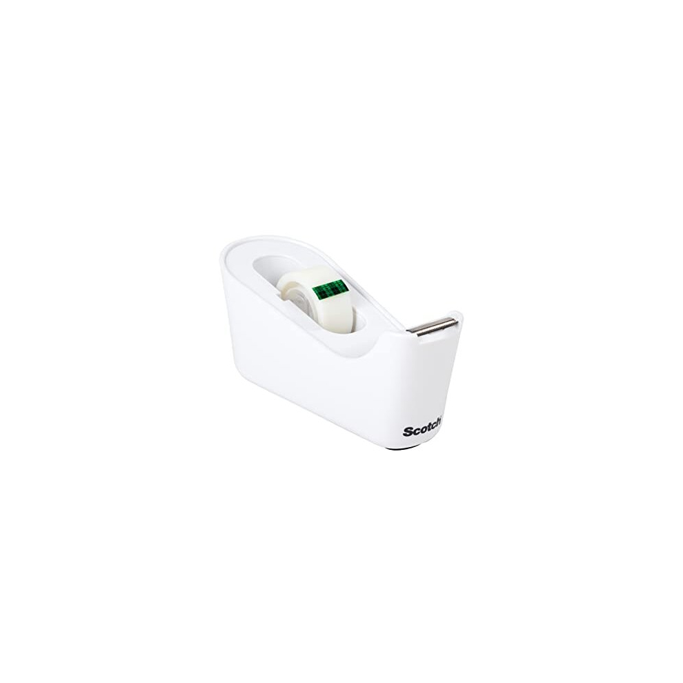 Scotch Tape Dispenser C18, + Magic Invisible Tape, 19 Mm X 33 M, 1 Roll/Pack White