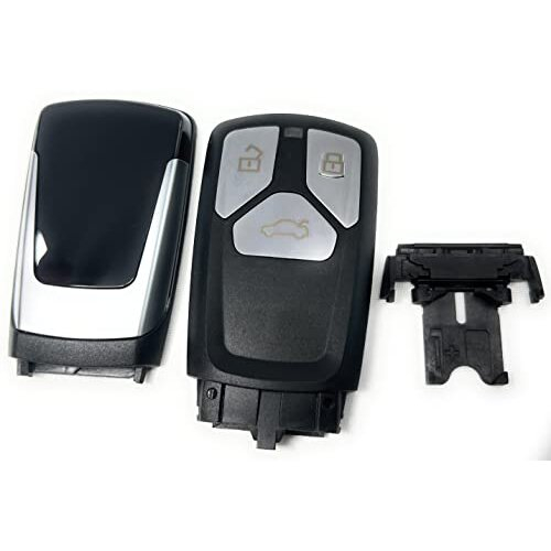 3 Button Remote key shell for Audi smart keyless entry remote key fob case shell battery holder replacement 2