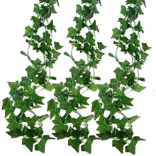12 Pack Artificial Ivy Garland 84 Ft Fake Ivy Garland Decorations Ivy leaves Fake Vine Green Leaves Fake Plants Vine Hanging Plant for Room,