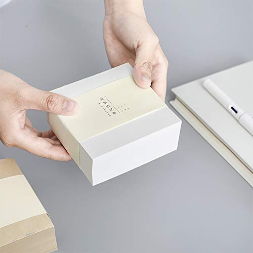 VANRA 4 x 4-Inches Sticky Notes Blank Cube Notes Paper 400 Sheets/Pack Non Sticky Notes Pads for Office and School (White) 2