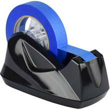 Premium Desktop Tape Dispenser Jumbo, Plastic, Non-Skid Base (Heavy Duty) (Black Color)