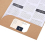 10Pcs A4 Project Folder Document Files Kraft Paper File Folder Square Cut Folders Office Insert Presentation Holder Storage Pouch Paperwork Organizer 2