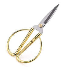 Scissors,Ultra Sharp Blades Stainless Steel Heavy Duty Shears for Embroidery, Sewing, Craft, Art Work & Daily Use (Gold)