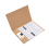 10Pcs A4 Project Folder Document Files Kraft Paper File Folder Square Cut Folders Office Insert Presentation Holder Storage Pouch Paperwork Organizer 4