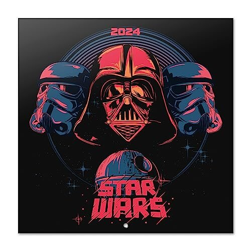 Star Wars Wall Calendar 2024 12 x 12 12 Month Planner Square Wall
