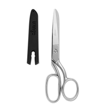 8" Professional Heavy Duty Tailor Fabric Scissors, Dressmaking Scissors for Sewing, Classic Stainless Steel Ultra Sharp Forged Shears, Bent