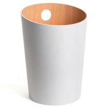 Kazai. Design Paper Bin 'Bennet' | Unique Waste Paper Basket for Office, Bedroom, Children's Room, and More | Office Bin Made of Real Wood Veneer |