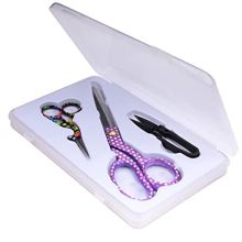 Tailor Scissors Set 8.5 inch -Printing Handle Heavy Duty Sewing Scissors for Fabric Leather Clothes Embroidery Scissors Students Craft Shears