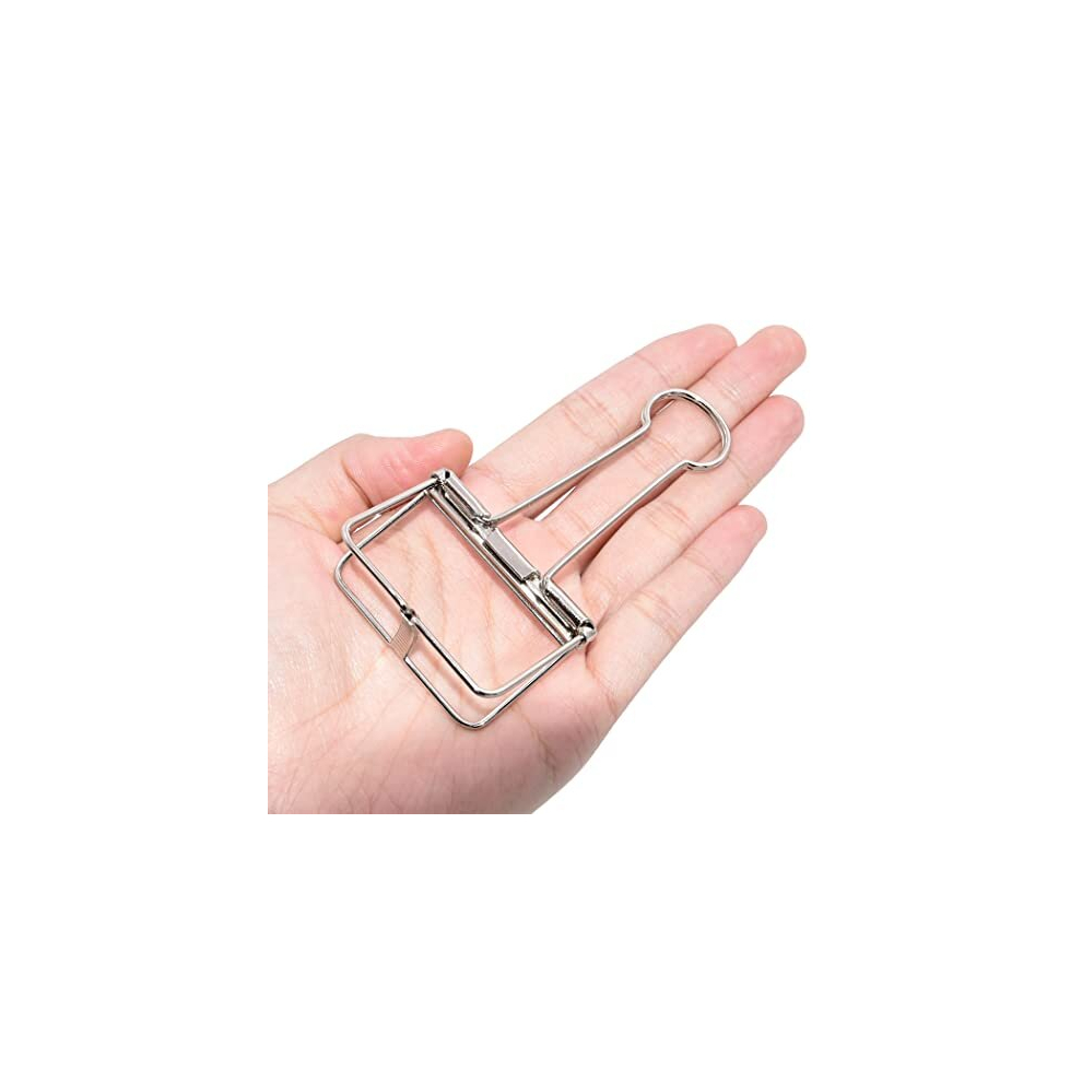 Extra Large Binder Clips 2 Inch Big Paper Clamps Silver for Office School Supplies 15Pcs