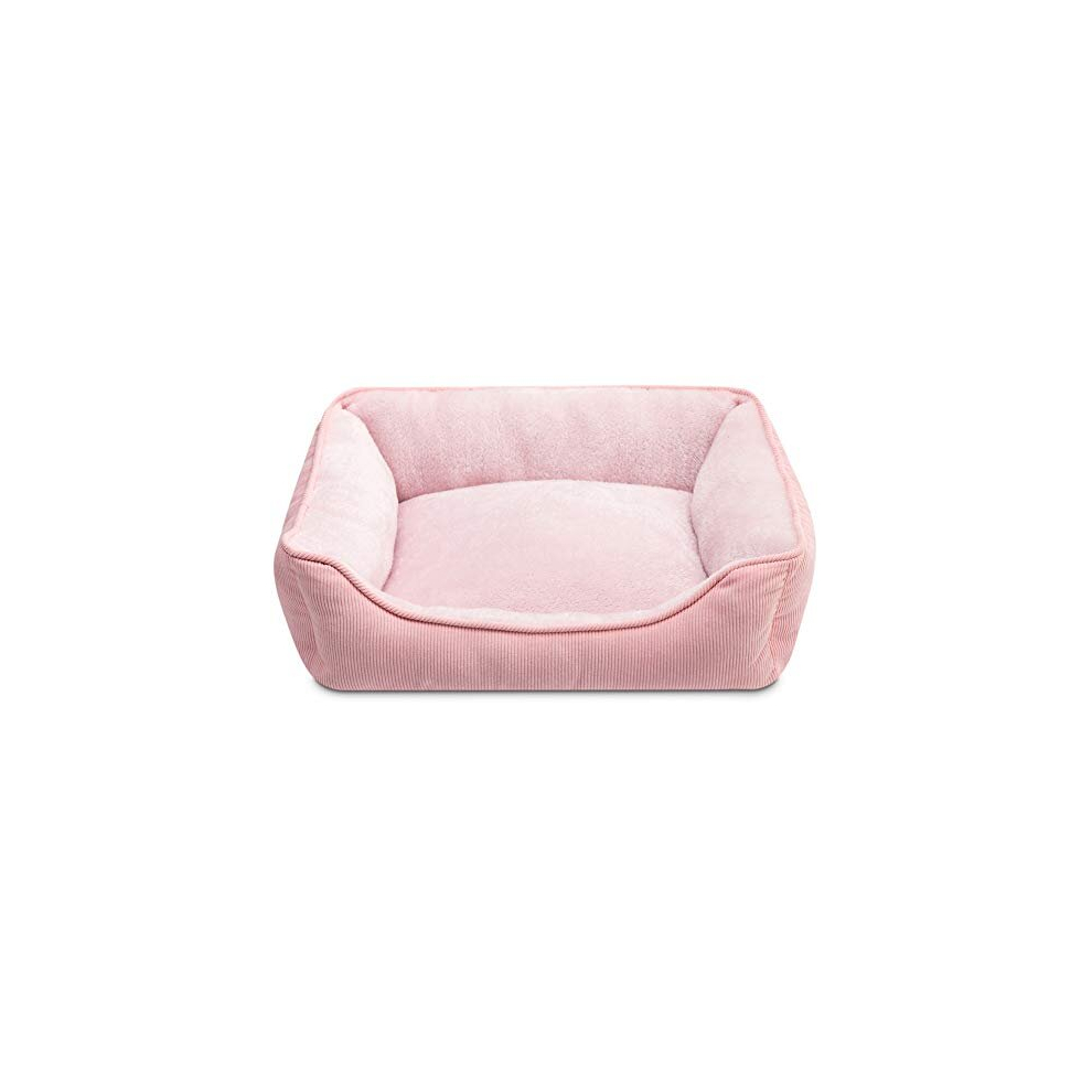 Cat Bed Small Dog Bed Pet Bed for Cats and Puppy, Soft Pet Sleeping Bed Breathable Pet Cushion, Pink(55 * 45 * 15cm)