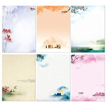 Writing Letter Paper 48 Sheet & Self-Sealing Envelops 24pc, Printer Friendly, 6 Assorted Japanese Style