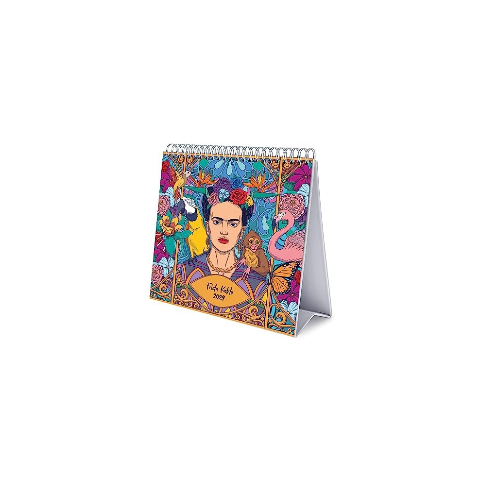 Frida Kahlo Desk Calendar 2024 | Desktop Calendar 2024 | 8 x 7 inches
