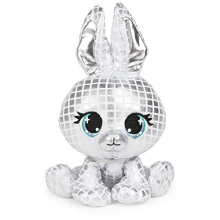 Official, P.Lushes Cute Designer Fashion Collectable Pets Special-Edition B.G. Night RabbitPremium Stylish Stuffed Animal Soft Plush, Silver Metallic,