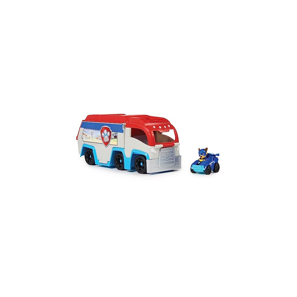 Paw Patrol Paw Patrol: The Mighty Movie, Pup Squad Patroller Toy Lorry, With Collectible Mighty Pups Chase Pup Squad Toy Car, Kids' Toys For Boys And Girls