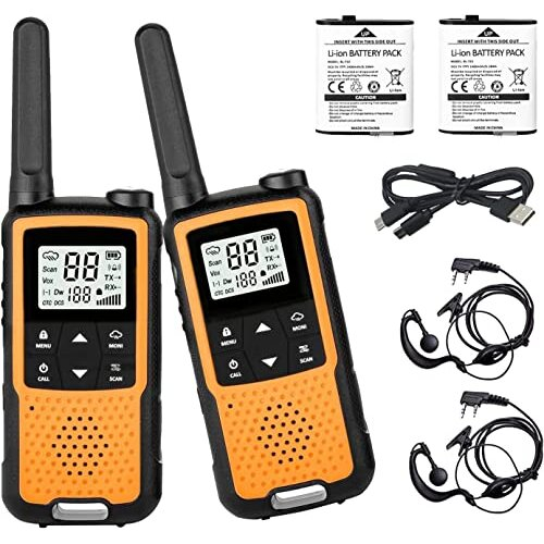 Walkie Talkie Rechargeable, Greaval PMR446 Two Way Radio, 22 Channels ...