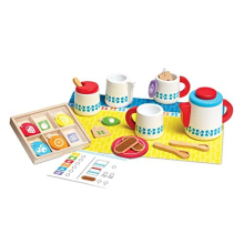 Steep & Serve Wooden Toy Tea Set | Wooden Toys | Pretend Play | Wooden Food | 3+ | Gift for Boy or Girl