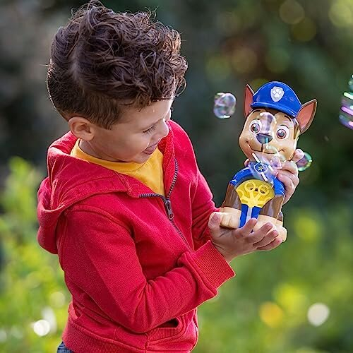 HTI Paw Patrol Chase Bubble Machine | Includes Bonus Bubble Solution | Perfect For Some Outdoor And Indoor Fun | Automatic Bubble Making Machine | 1