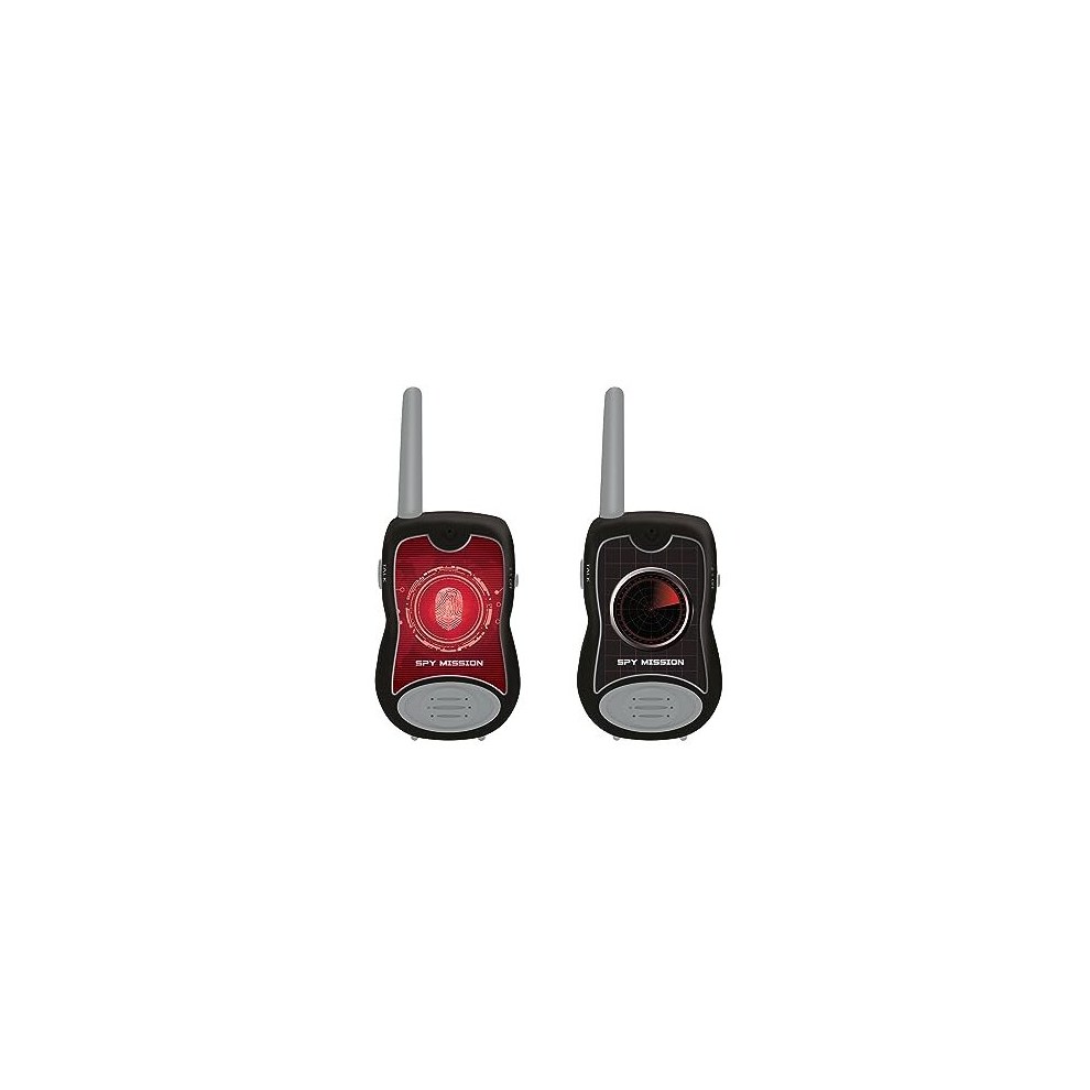 Tw12spy Spy Mission-Walkie Talkies, 200M, Set For Kids, 2 Communication Channels, Belt Clip, Black/Red 3380743091846
