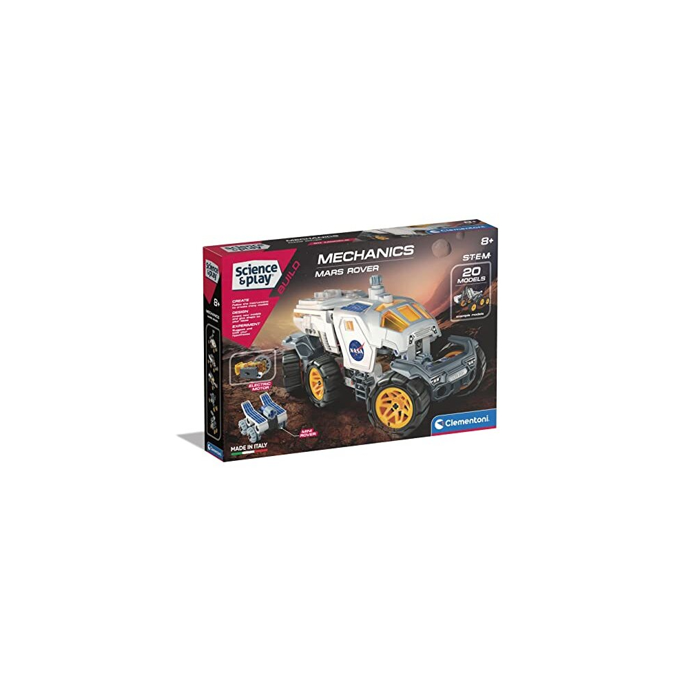 New Clementoni - 61550 - Science & Play - Nasa Rover - Building Set, Scientific Toys, Science Kit For Kids 8 Years, Stem Toys, English Version