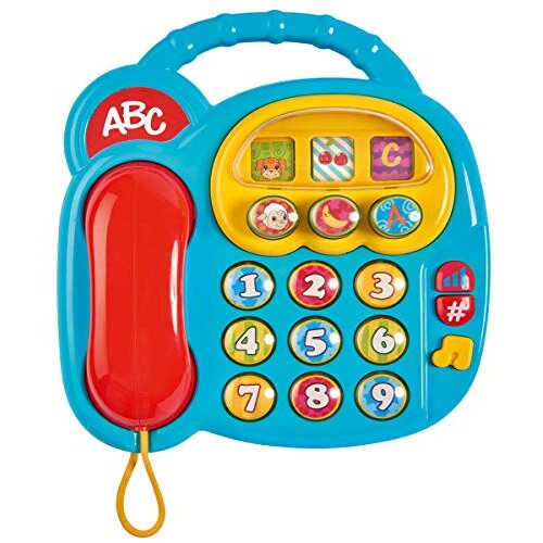 Simba 104010016 20 cm ABC Colourful Telephone/with Different Sounds/Rotating Picture Display 1