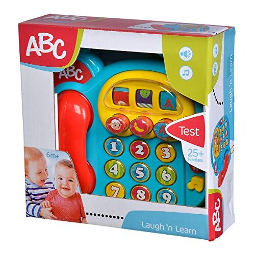 Simba 104010016 20 cm ABC Colourful Telephone/with Different Sounds/Rotating Picture Display 2