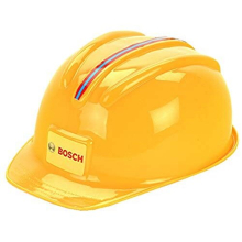 Theo Klein 8127 Bosch Safety Helmet I Toy Helmet in the Style of a Worker's Hard Hat I Adjustable Size I Dimensions: 25.8 cm x 19.5 cm x 11 cm I Toy