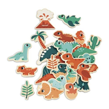 - 24 Dinosaur Magnets - FSC Wooden Toy - Magnetic Educational Game - Magnetic Board Accessories - Dinosaur-Themed Game - 24 Months +, J05839