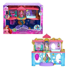 Doll & Playset, Ariel Land & Sea Castle, Stackable Doll House with Small Doll, Friend, 12 Accessories & Pool, HLW95