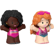 Fisher-Price Little People Giocattoli per Bambini Barbie Set Nuotante con 2 Personaggi per Gioco di Ruolo