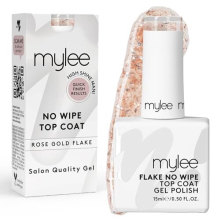 Nail Gel Polish Flake No-Wipe Top Coat 15ml, UV/LED Soak-Off Nail Art Manicure Pedicure, Professional, Salon & Home Use, Long Lasting, Easy to Apply,