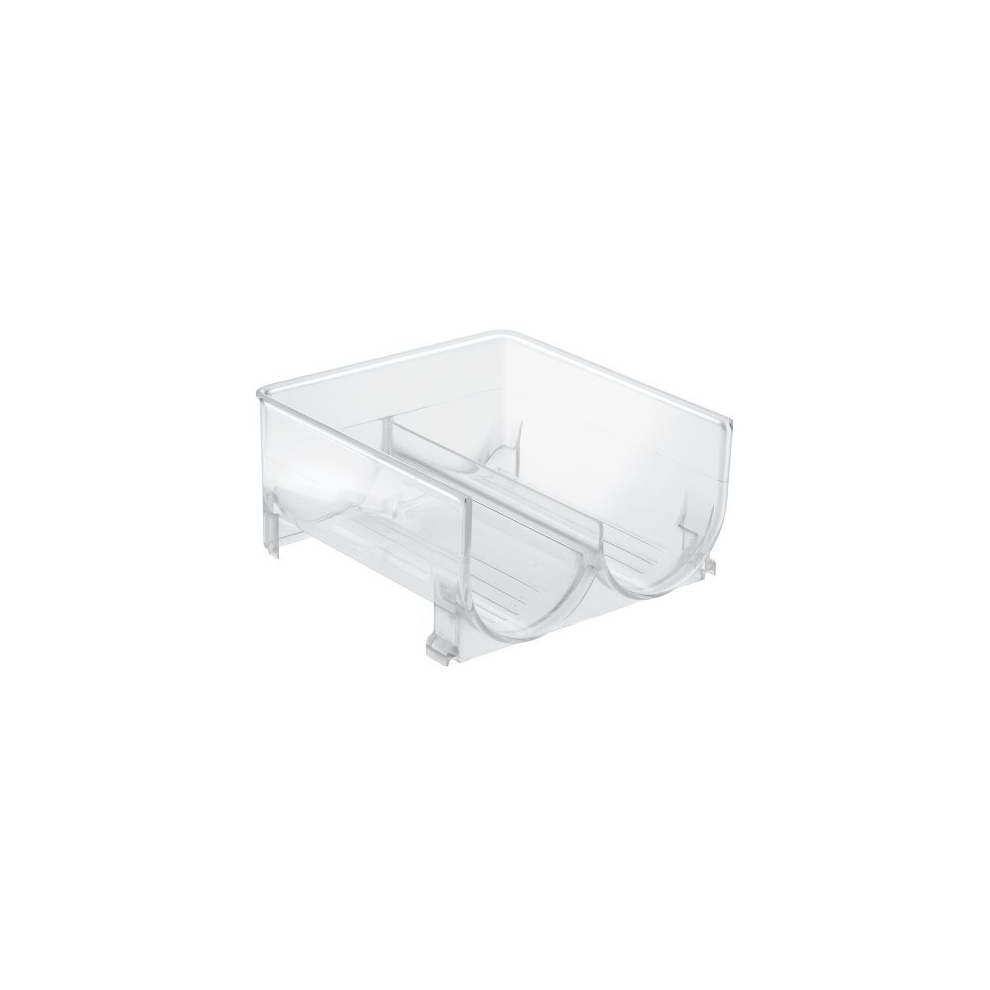 Fridge/Freeze Binz Wine Rack for Fridge, Compact Wine Holder for 2 Bottles, Made of BPA-Free Plastic, Clear