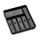 Storage Tray, Carbon, 6 Compartment Expandable 1