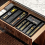 Storage Tray, Carbon, 6 Compartment Expandable 3