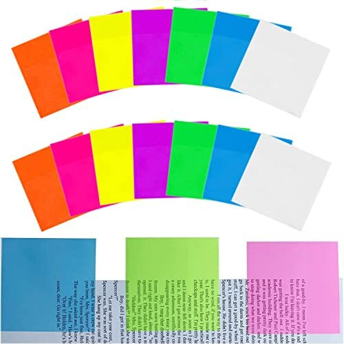 14 Pads Transparent Sticky Notes, Clear Post It Notes, 3 x 3 inch