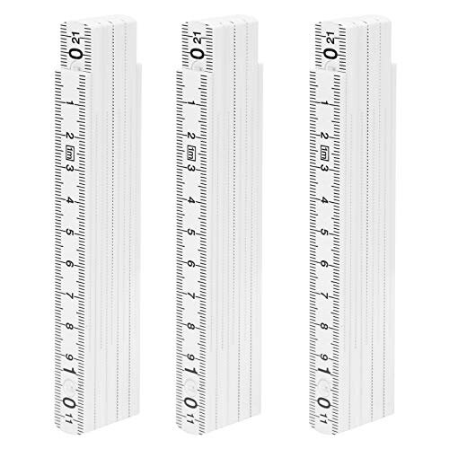 3Pcs Folding Ruler, 1m/3.3ft Measuring Folding Rule Metrics ...