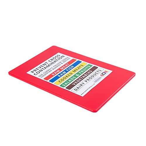 Professional Large Chopping Board Catering Food Prep Cutting Colour Coded RED 2
