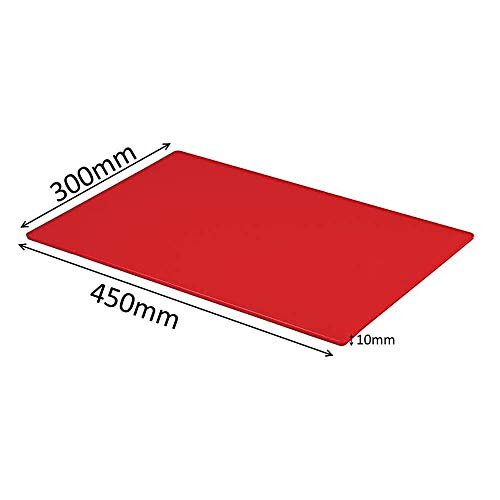 Professional Large Chopping Board Catering Food Prep Cutting Colour Coded RED 1