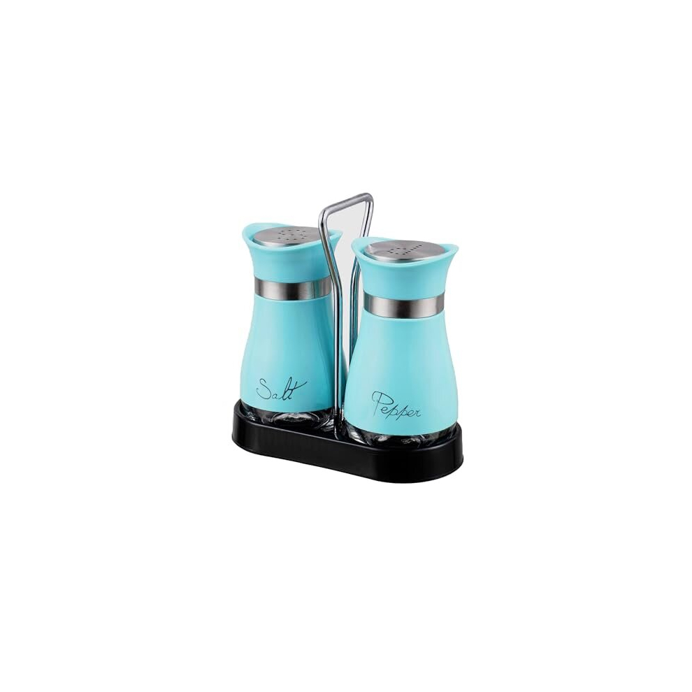Pack of 2 Salt and Pepper Pots Salt and Pepper Shaker Salt and Pepper Set Salt Shaker Salt Pot Kitchen Accessories (Blue)